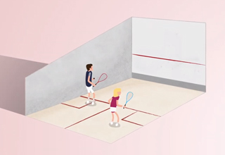 Explication des règles du squash.